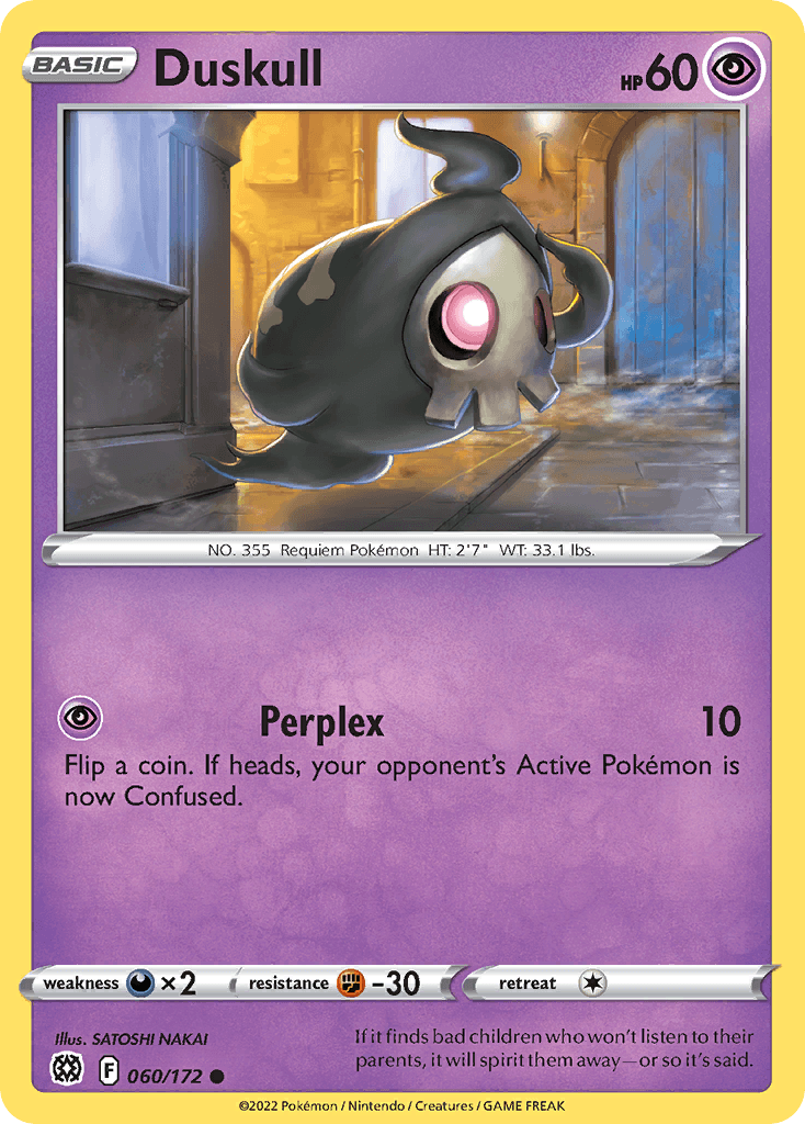 Duskull Pokémon card
