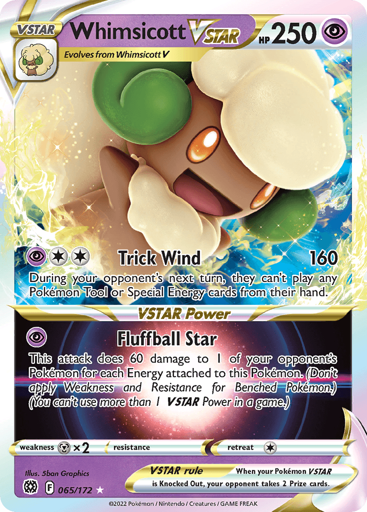 Whimsicott VSTAR — Rare Holo VSTAR