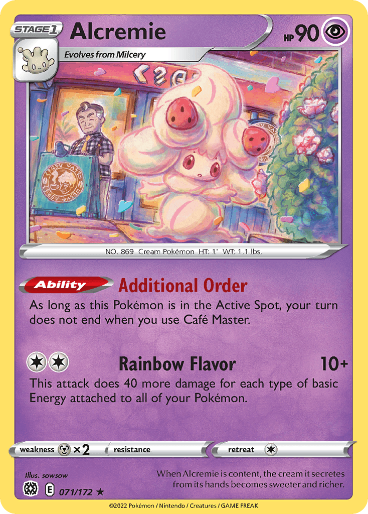 Alcremie illustrated by sowsow