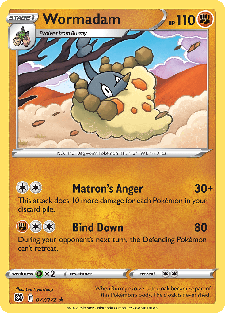 Wormadam Pokémon card