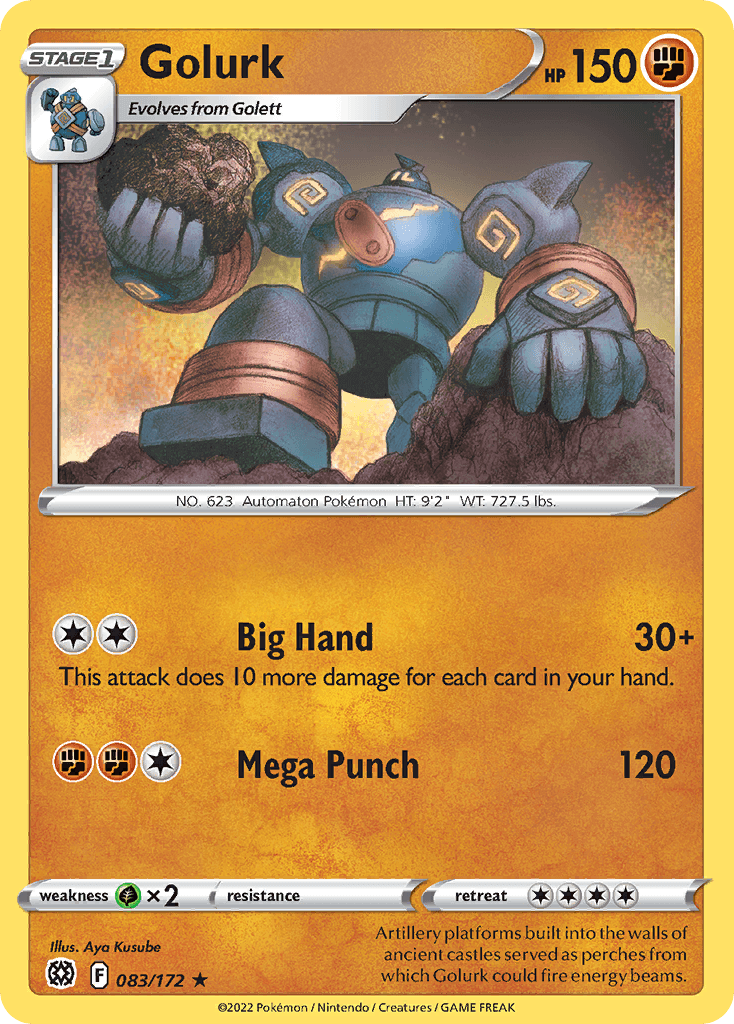 Golurk Pokémon card