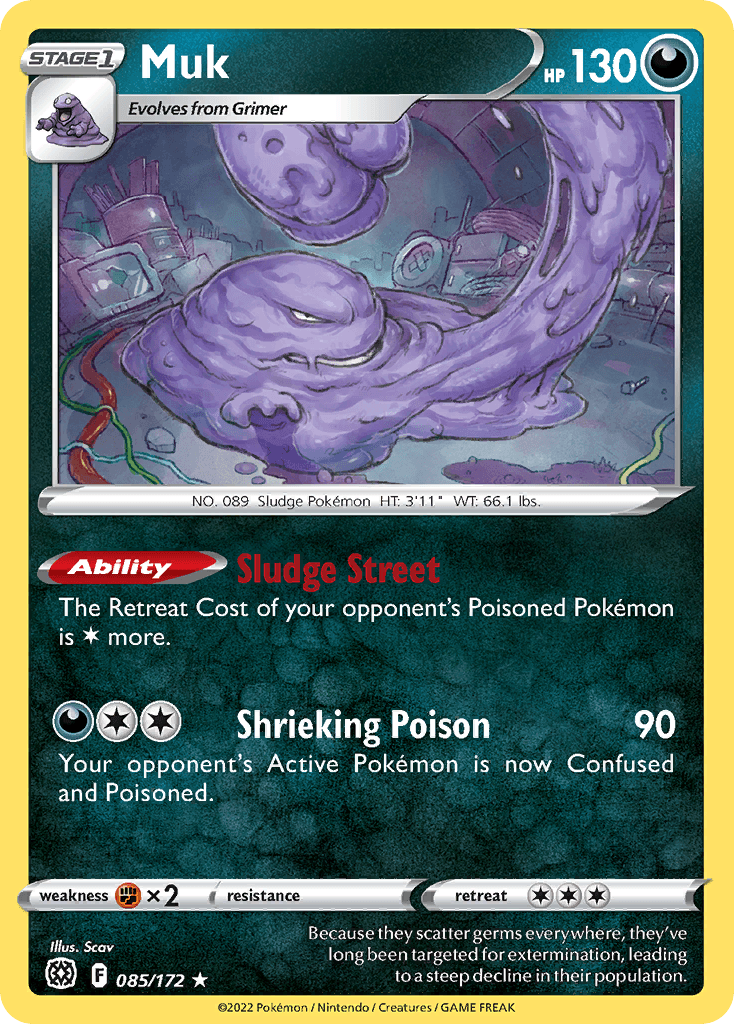 Muk Pokémon card