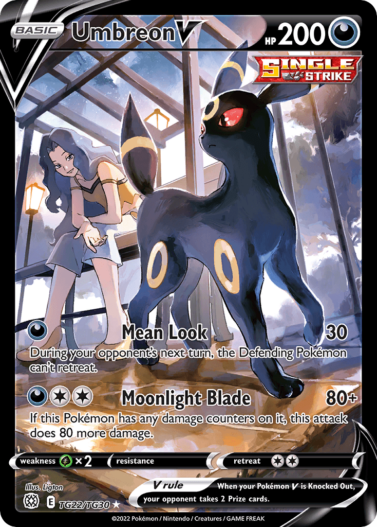 Umbreon V from Brilliant Stars Trainer Gallery