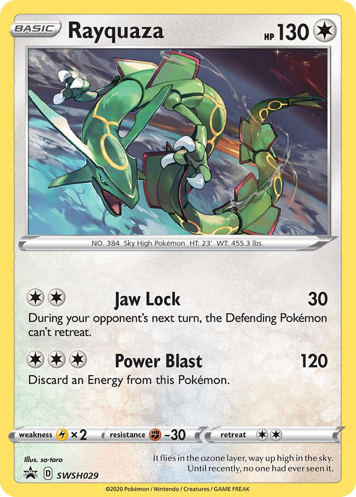 Rayquaza from SWSH Black Star Promos