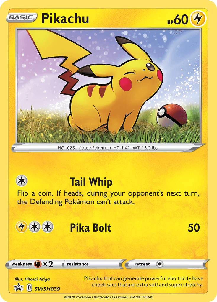Pikachu from SWSH Black Star Promos