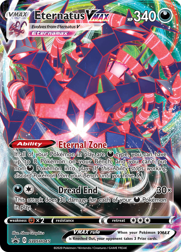 Eternatus VMAX Pokémon card
