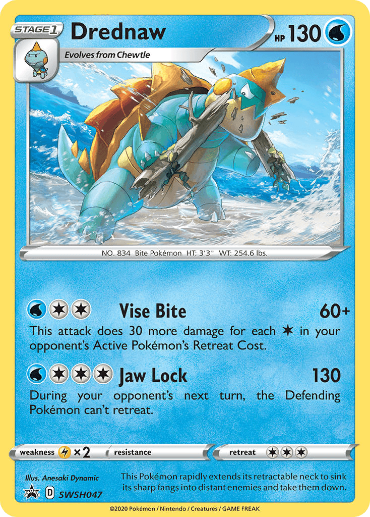 Drednaw Pokémon card