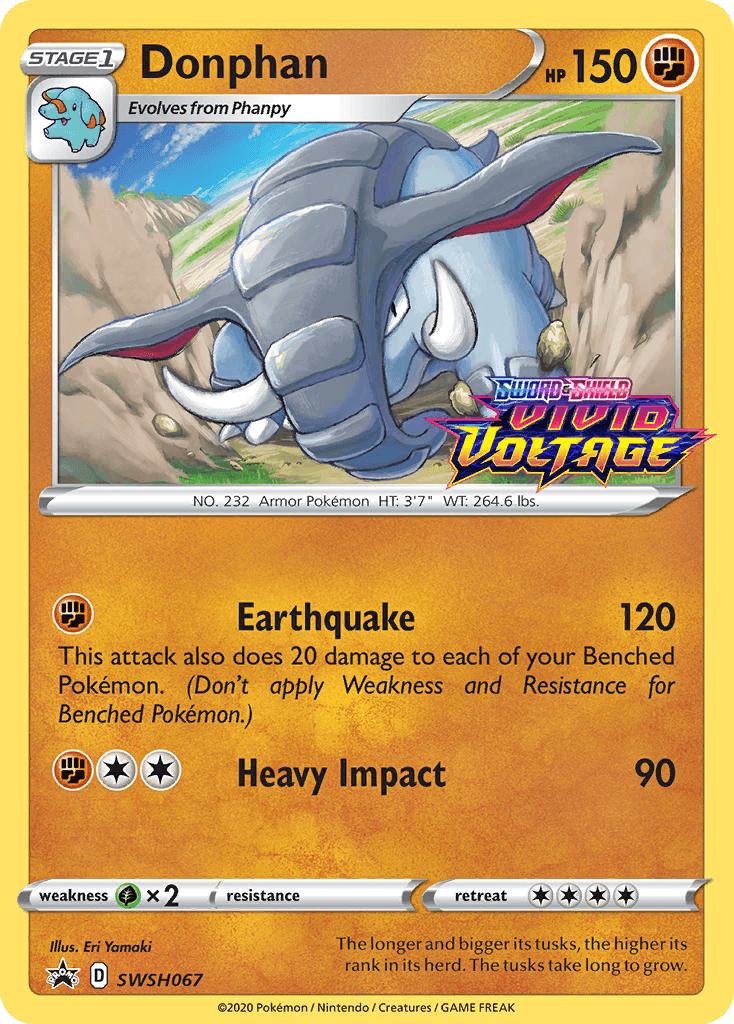 Donphan Pokémon card