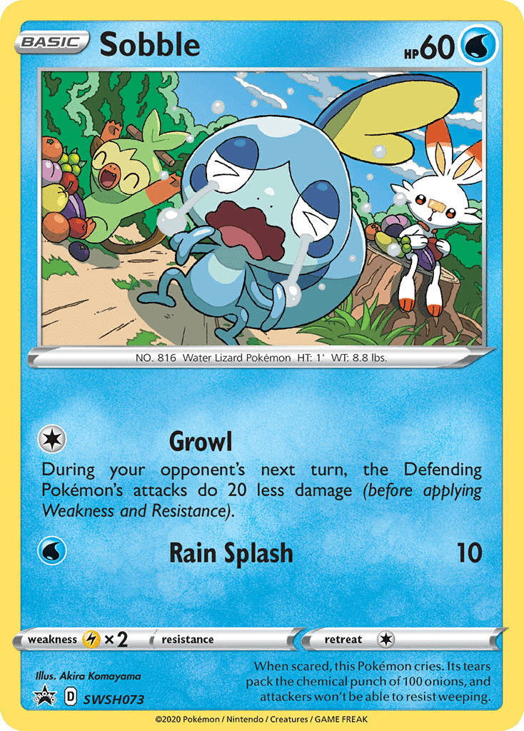Sobble Pokémon card