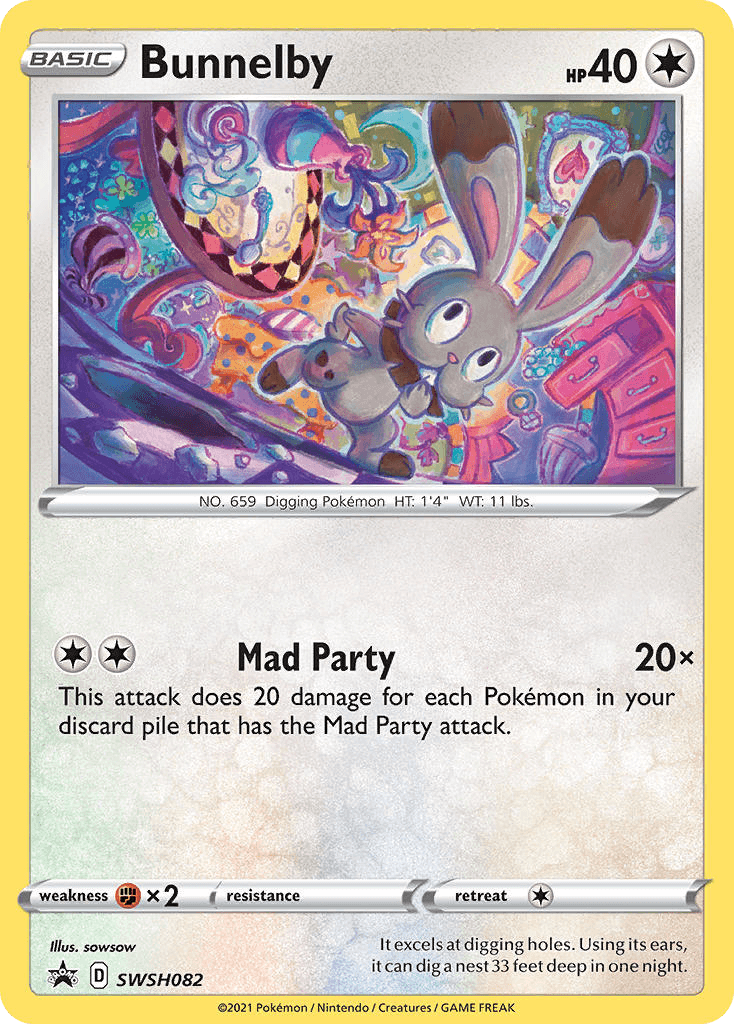 Bunnelby Pokémon card
