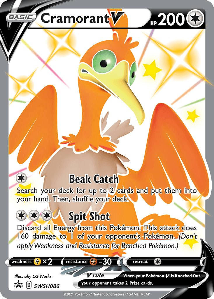 Cramorant V Pokémon card