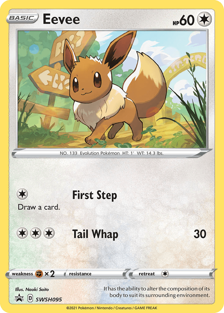 Eevee from SWSH Black Star Promos