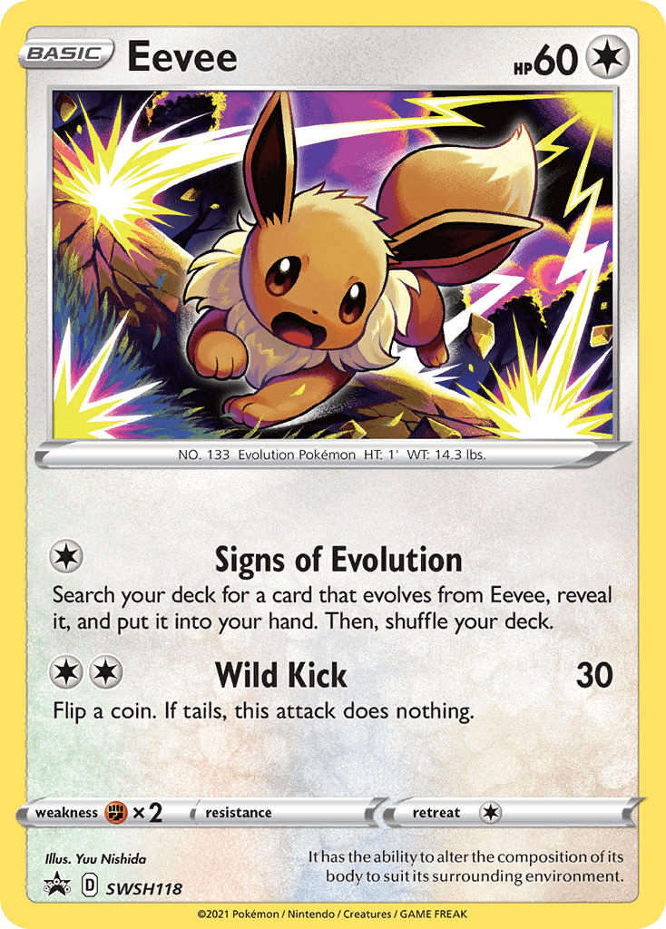 Eevee from SWSH Black Star Promos