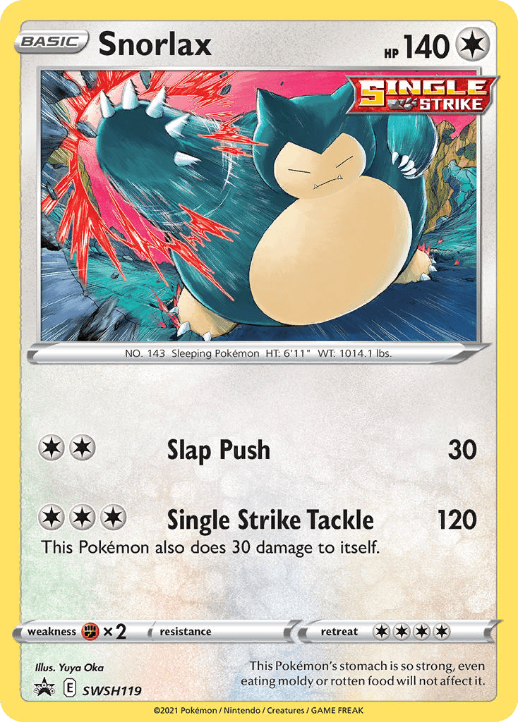 Snorlax from SWSH Black Star Promos
