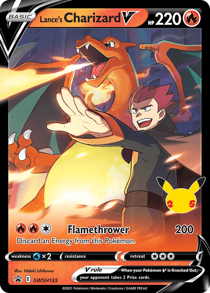 Lance's Charizard V from SWSH Black Star Promos