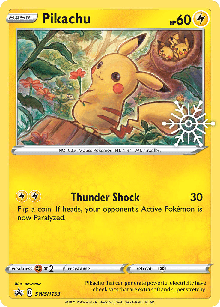 Pikachu from SWSH Black Star Promos
