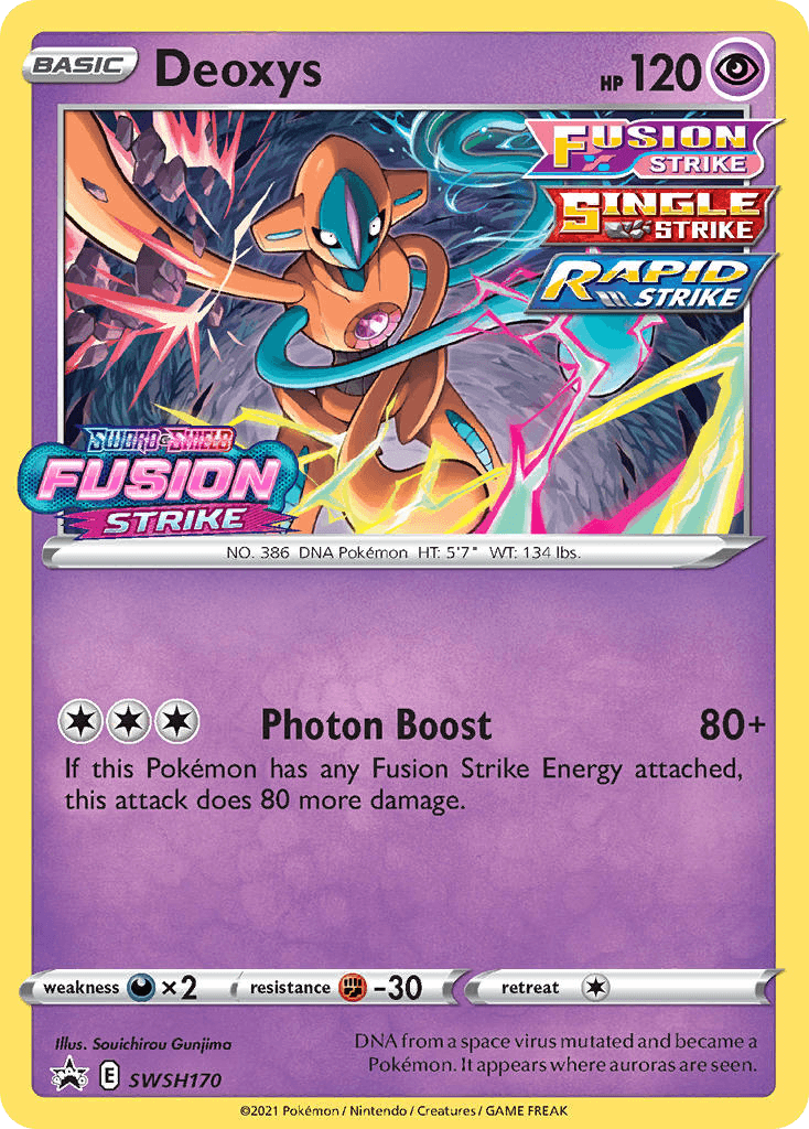 Deoxys from SWSH Black Star Promos