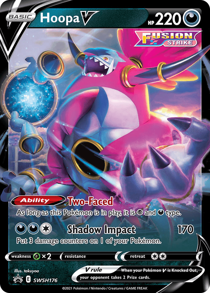 Hoopa V Pokémon card