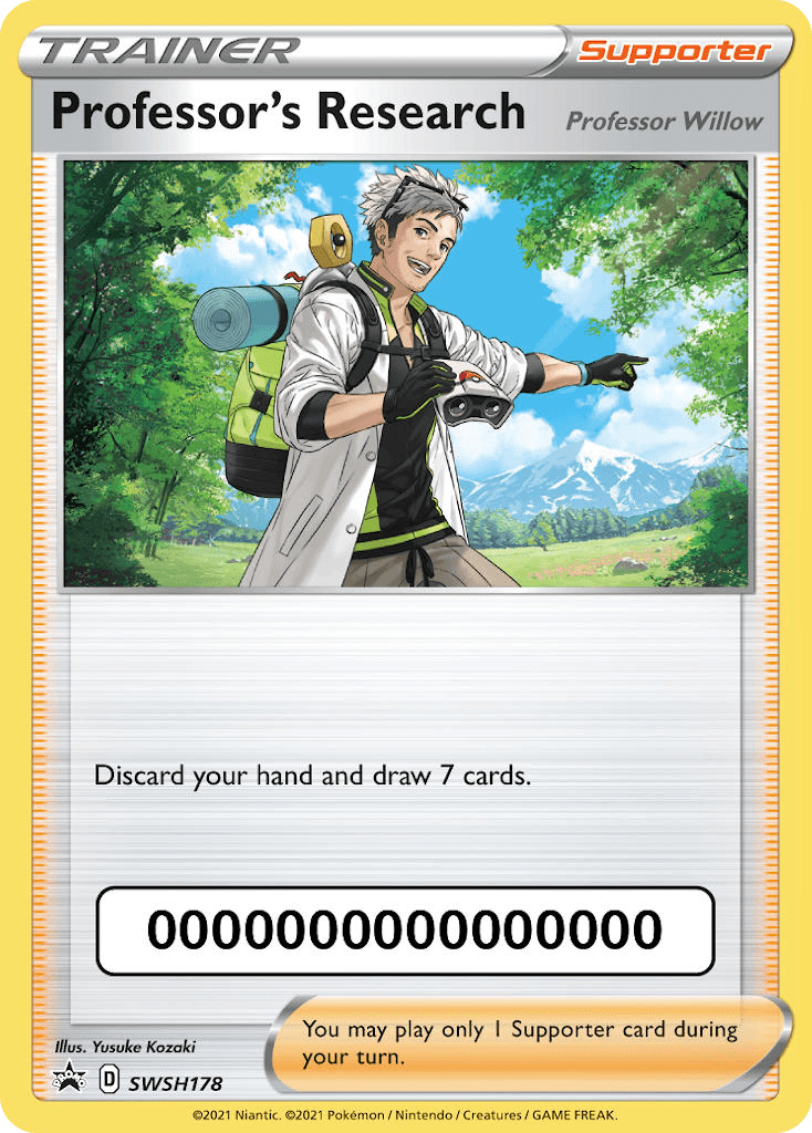 Professor's Research Pokémon card