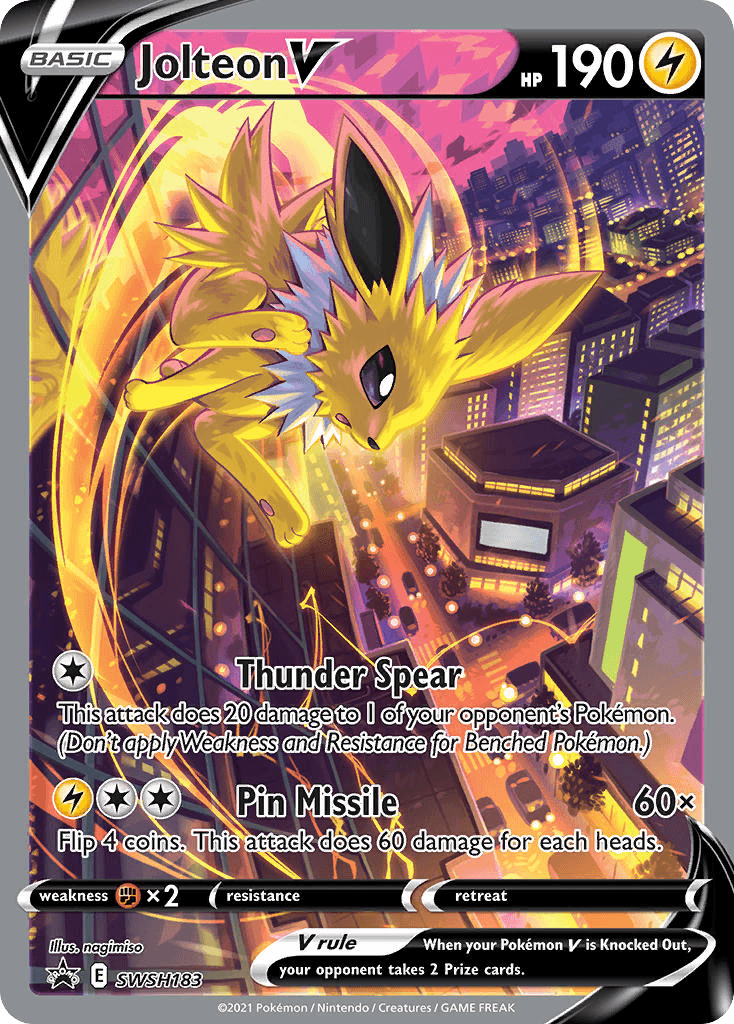 Jolteon V from SWSH Black Star Promos