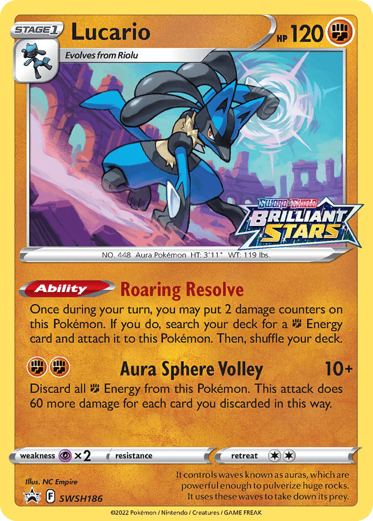 Lucario from SWSH Black Star Promos