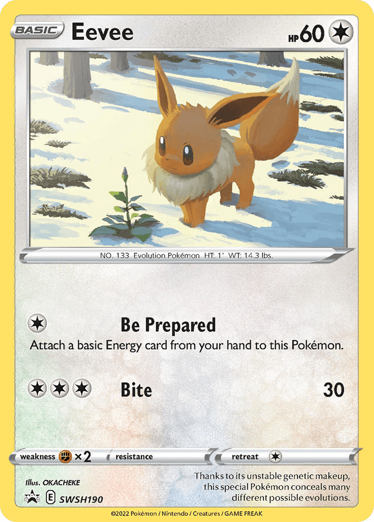 Eevee from SWSH Black Star Promos