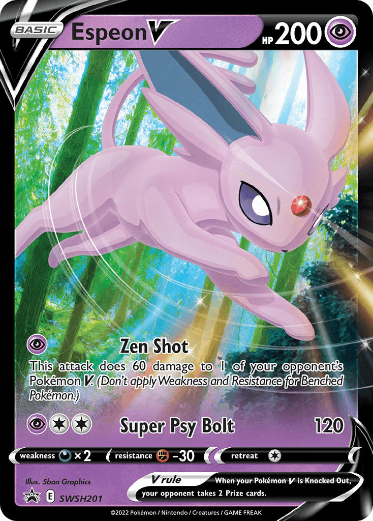 Espeon V from SWSH Black Star Promos