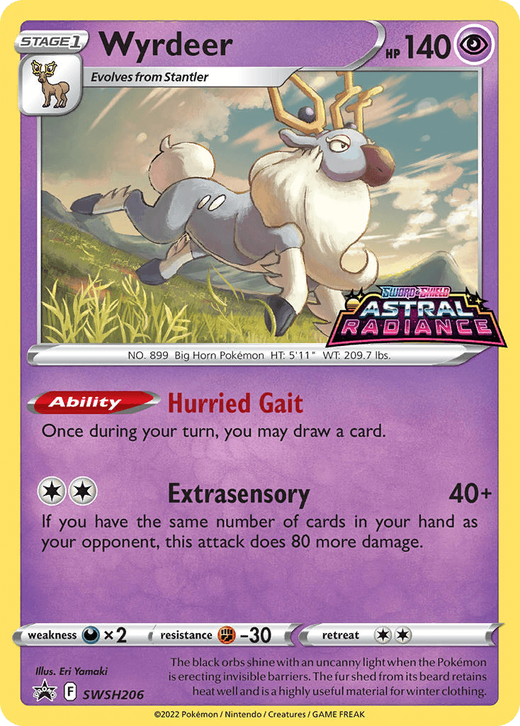 Wyrdeer Pokémon card