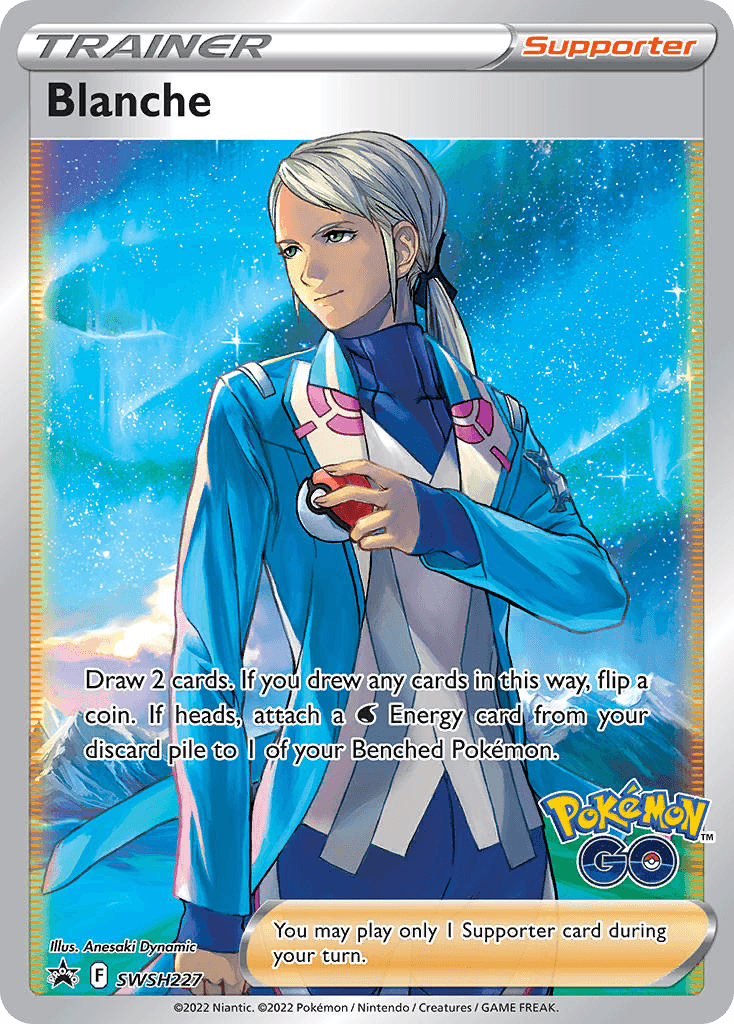 Blanche Pokémon card