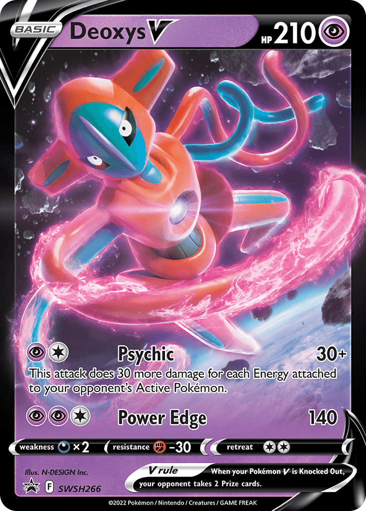 Deoxys V from SWSH Black Star Promos