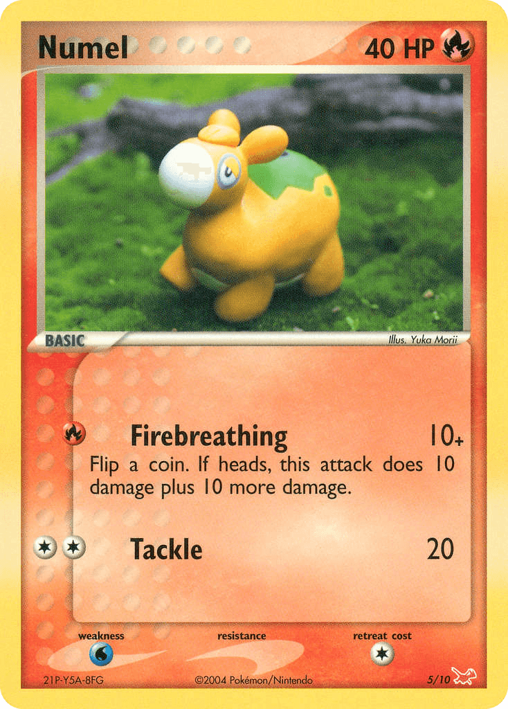 Numel Pokémon card