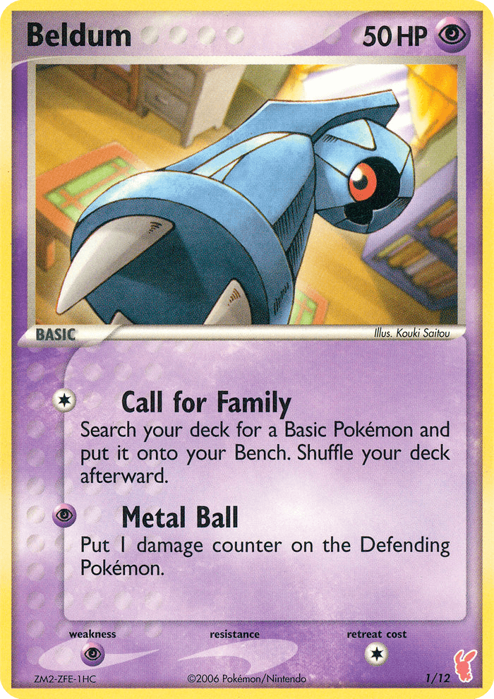 Beldum Pokémon card