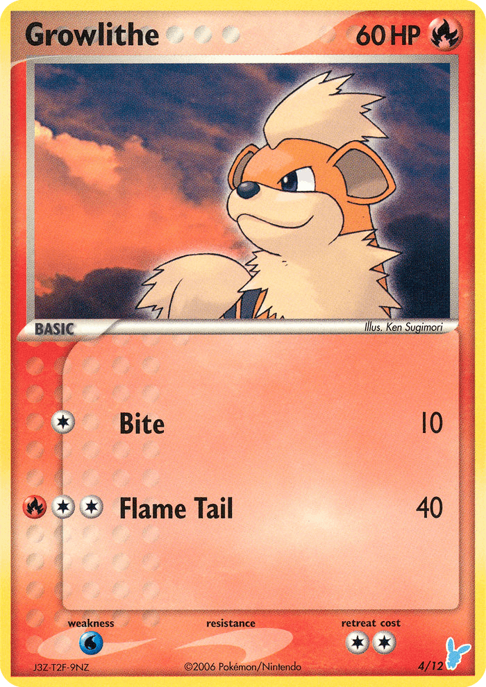 Growlithe Pokémon card