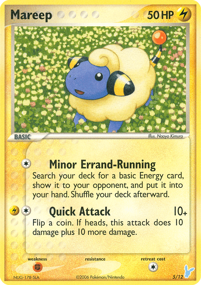 Mareep Pokémon card