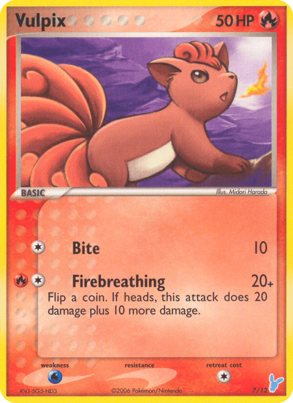 Vulpix Pokémon card