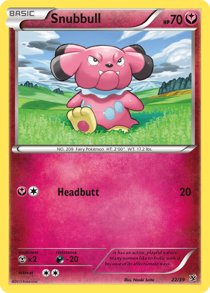 Snubbull Pokémon card