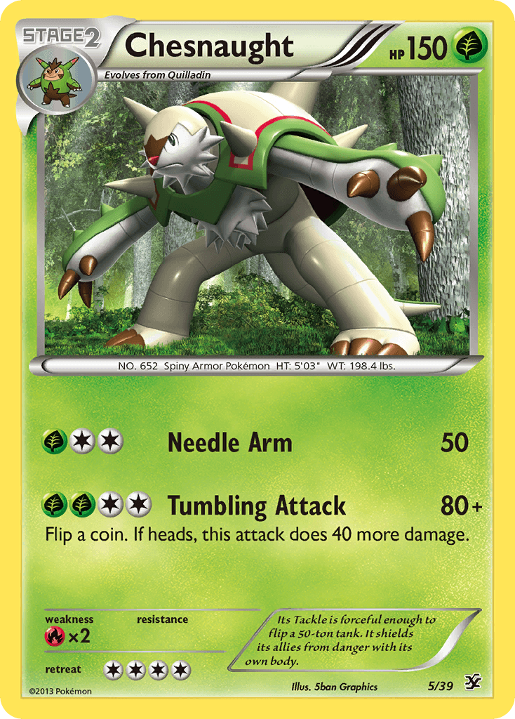 Chesnaught Pokémon card