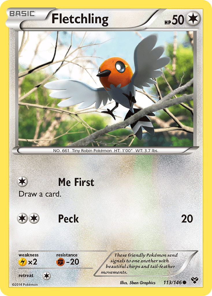 Fletchling Pokémon card
