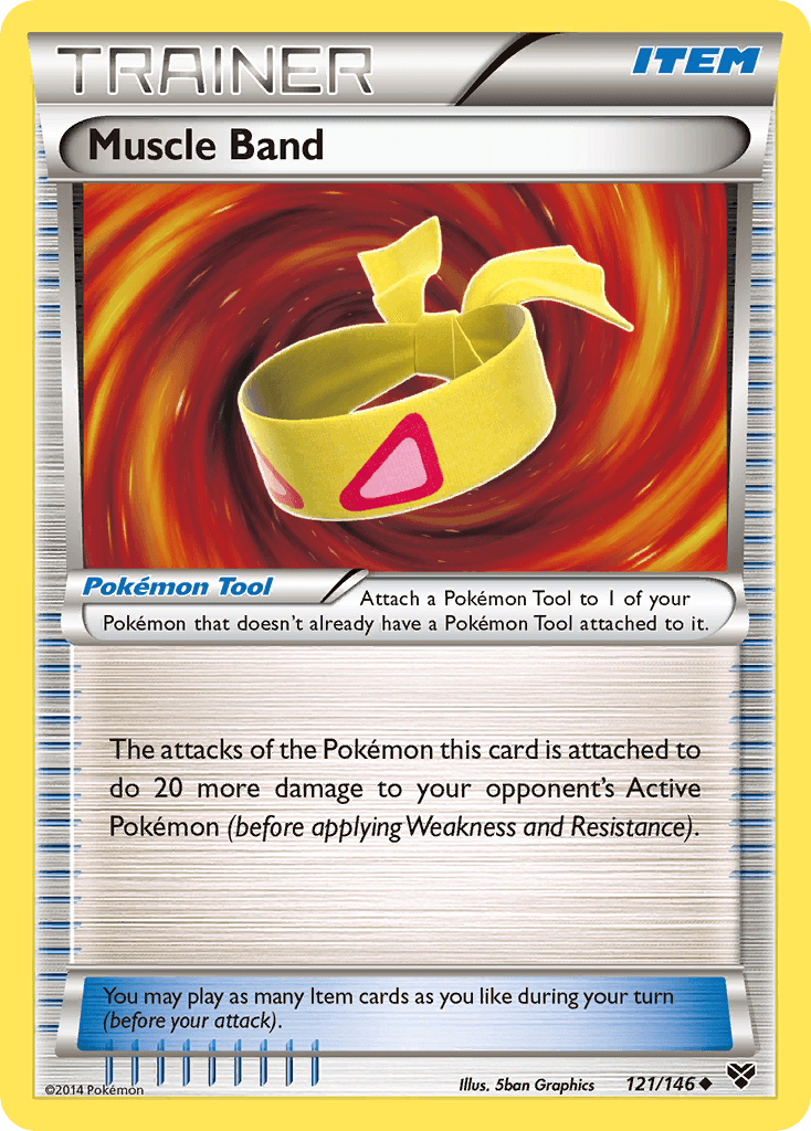 Muscle Band Pokémon card