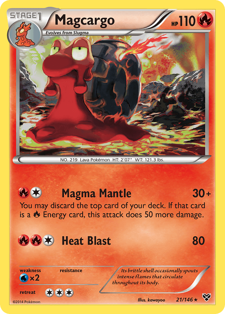Magcargo Pokémon card