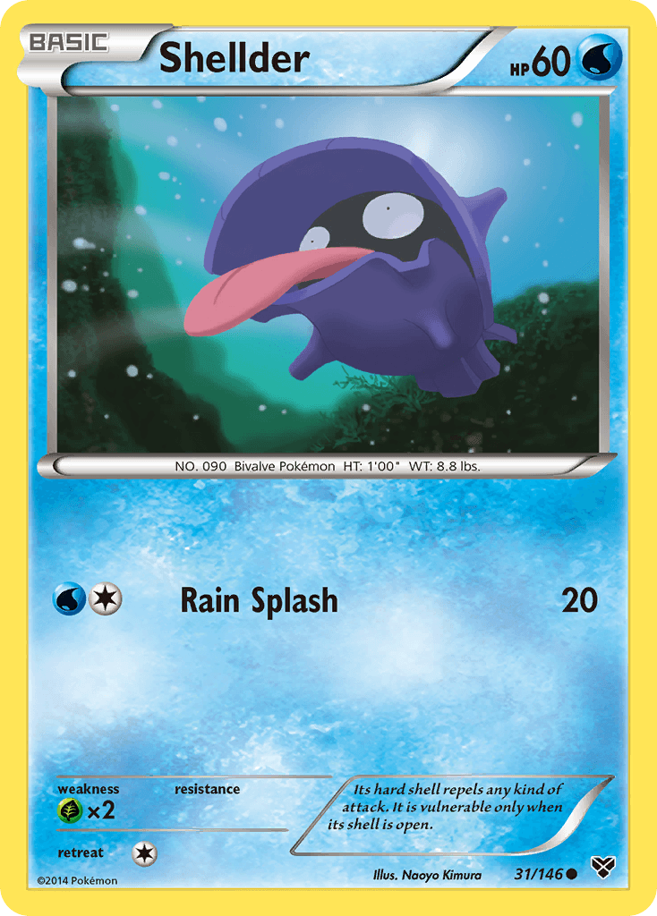 Shellder Pokémon card
