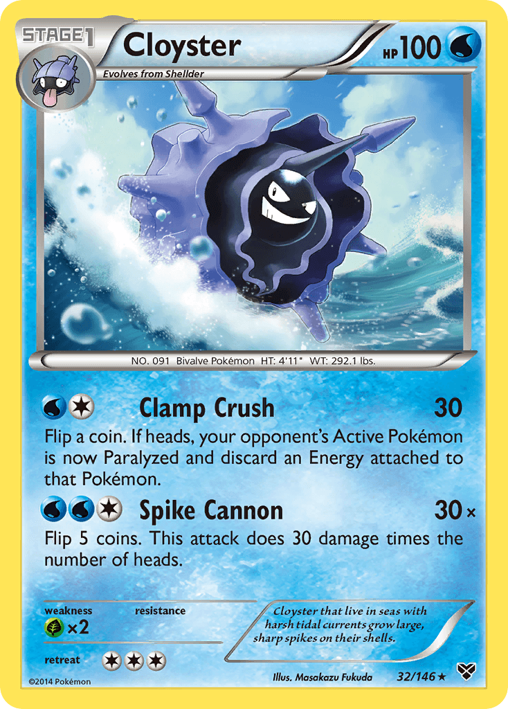Cloyster Pokémon card