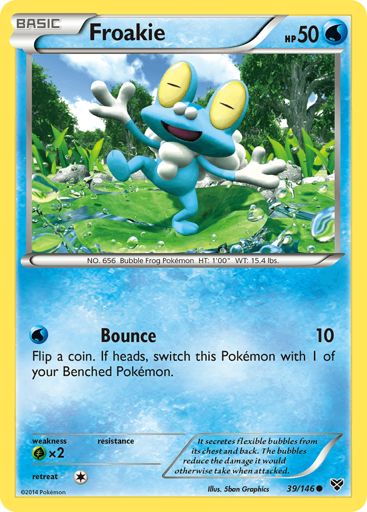 Froakie Pokémon card