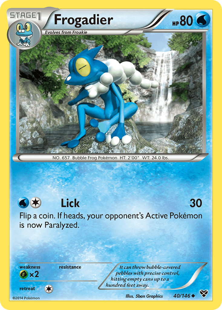 Frogadier Pokémon card