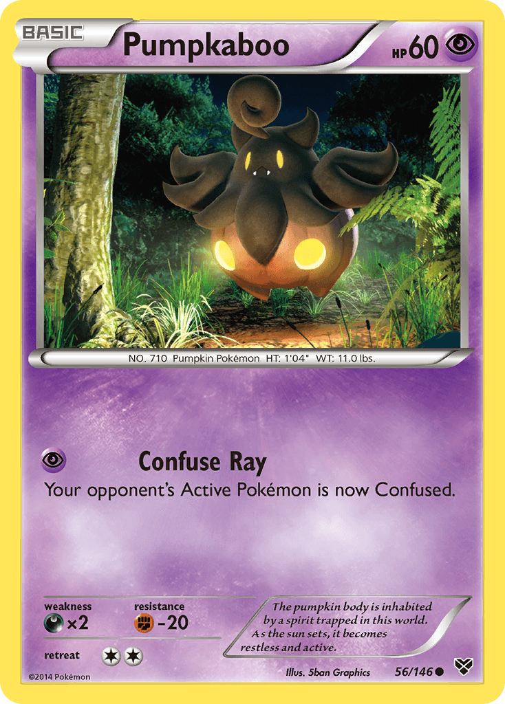 Pumpkaboo Pokémon card