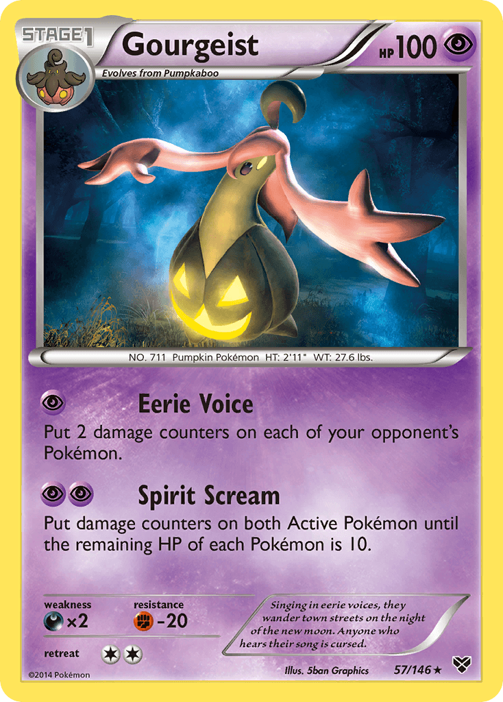 Gourgeist Pokémon card