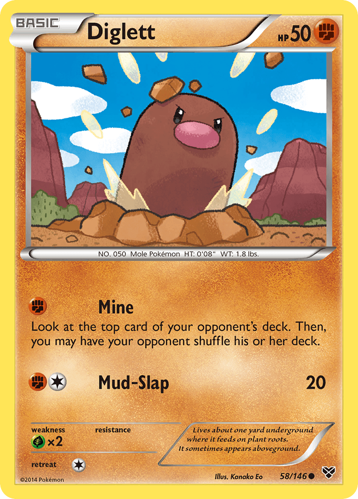 Diglett Pokémon card