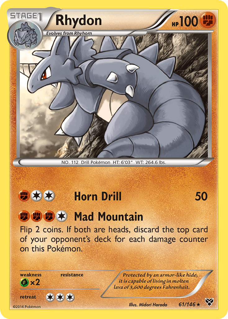 Rhydon Pokémon card