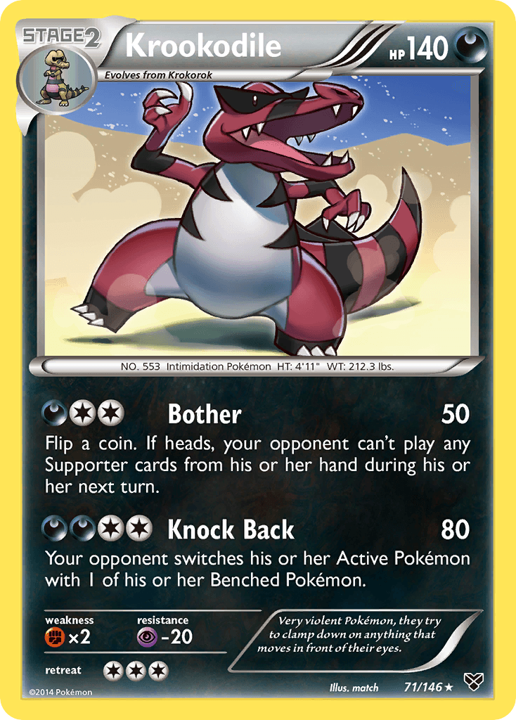 Krookodile Pokémon card