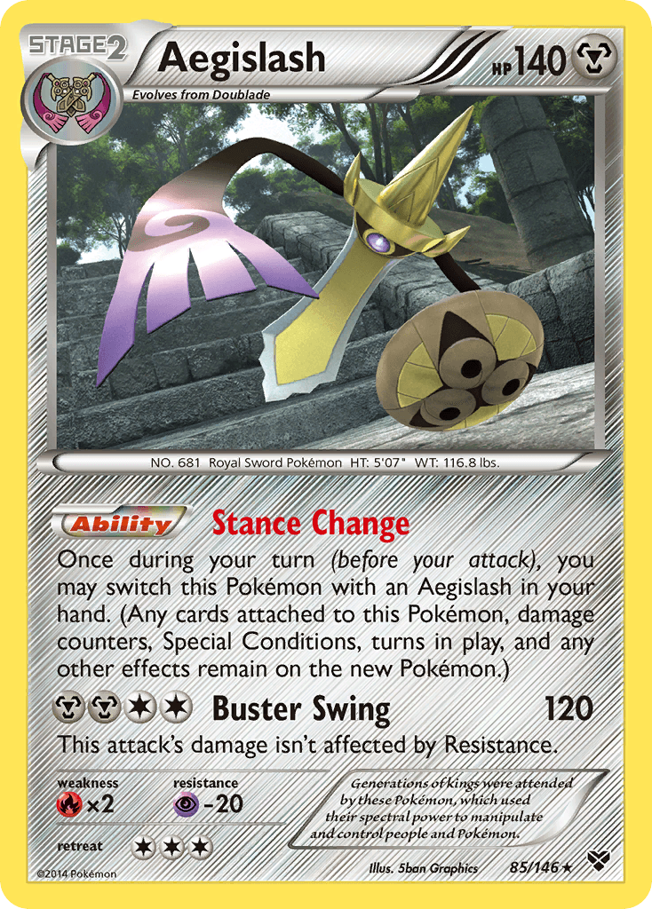Aegislash Pokémon card